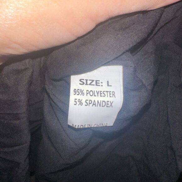 Womens Deep V Neck Ruffle Long Sleeve Floral Print Boho Mini Dress Large - Picture 7 of 7